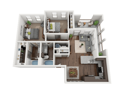 2 bed 2 bath at The Grand at Manor Apartments, Texas 78653